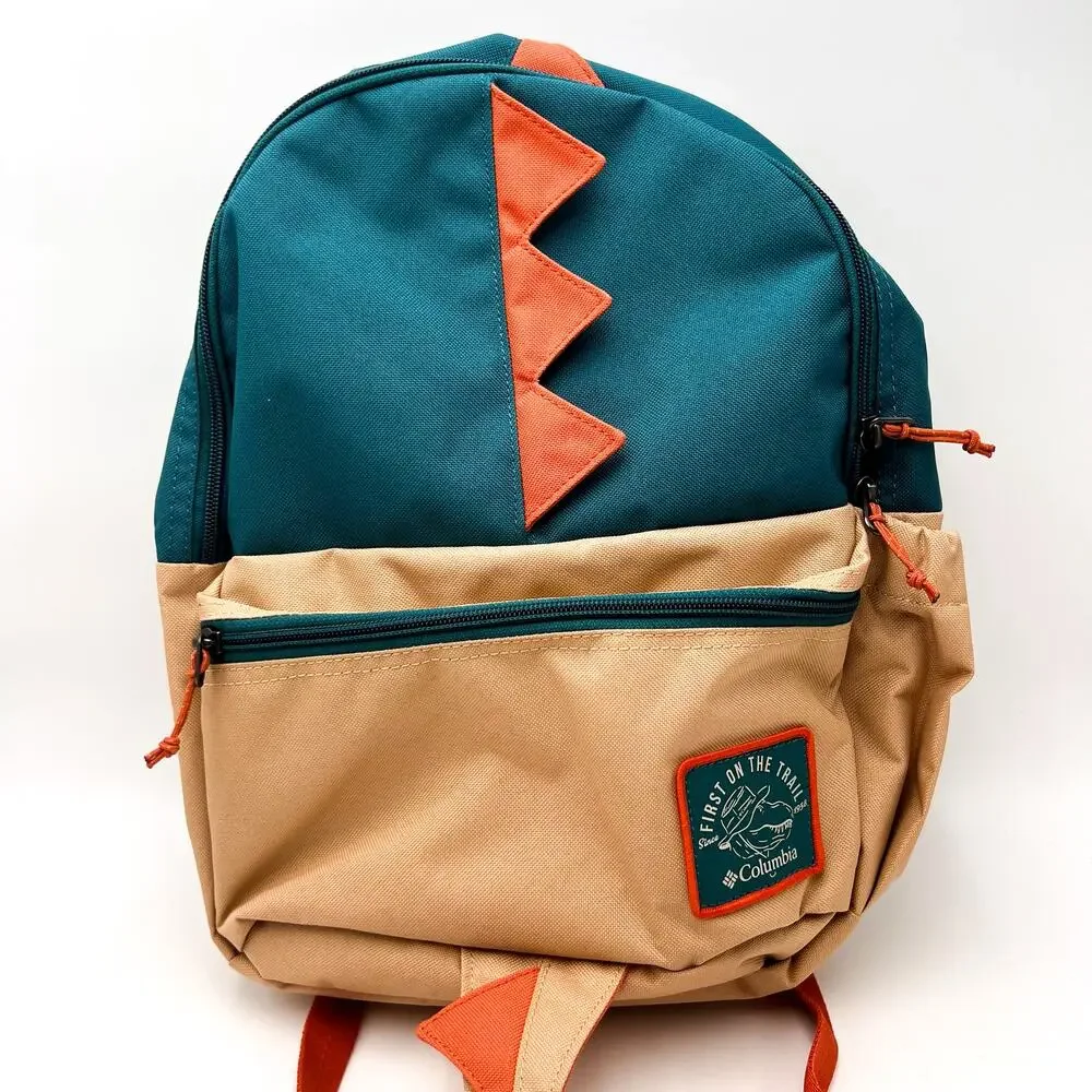 COLUMBIA Kids' Kitterwibbit Backpack Canoe Blue White Dino School Bag NWT